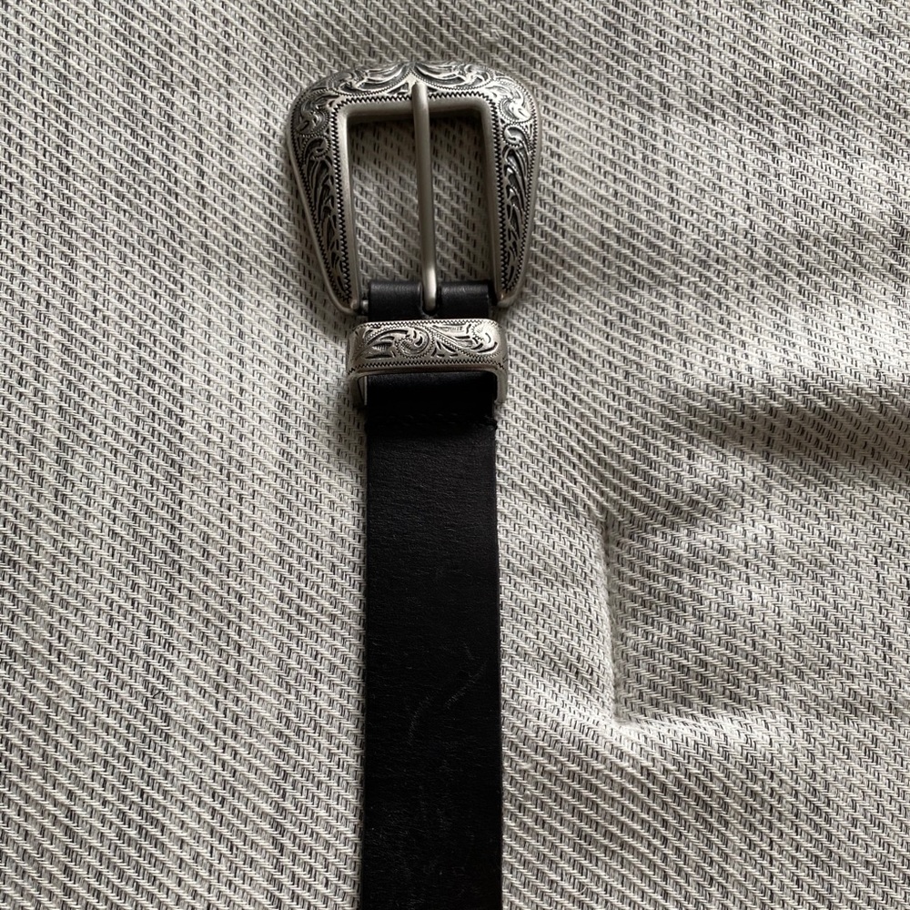 Black Leather Belt Women’s Medium